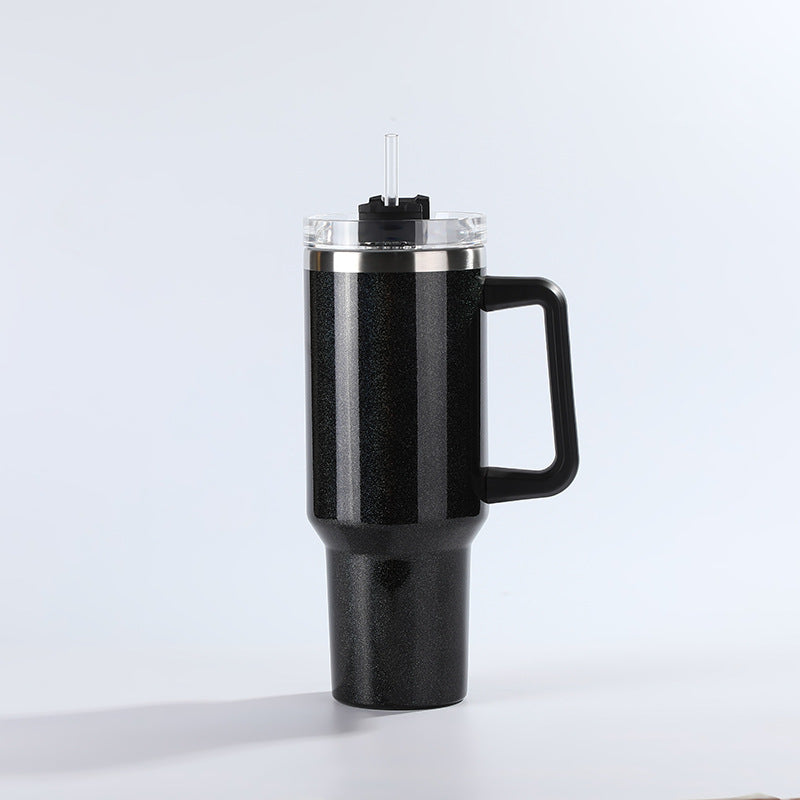 Wholesale Tumbler Stainless Steel 40oz Rainbow Paint Handle Cup Car Cup Ice Bullies Cup